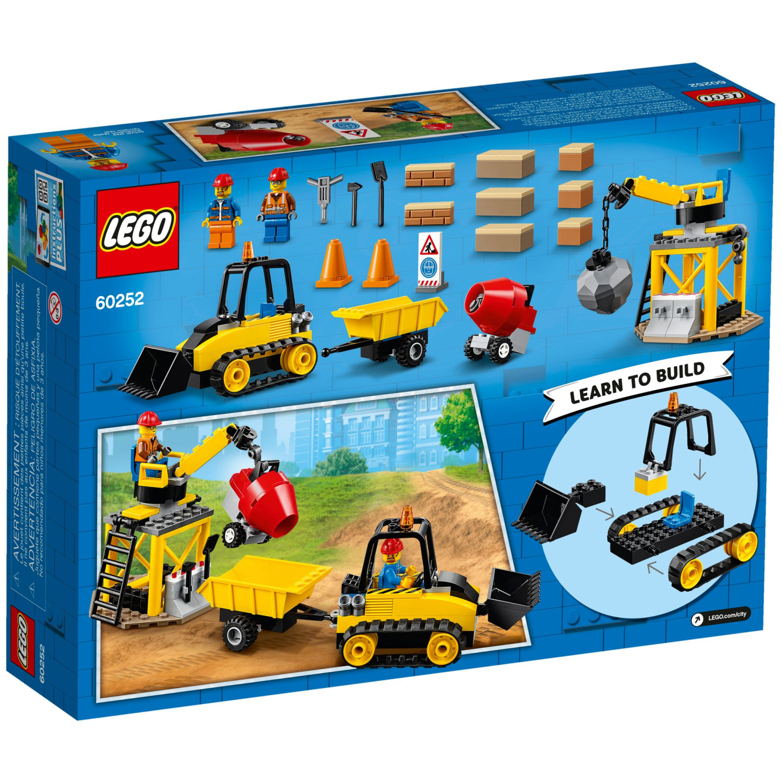 Конструктор LEGO City Great Vehicles Будівельний бульдозер 126 деталей (60252) зображення 4