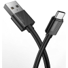 Дата кабель USB 2.0 AM to Type-C 1.2m Nets T-C801 Black T-Phox (T-C801 black) зображення 3