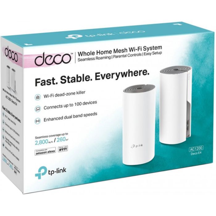 Точка доступа Wi-Fi TP-Link Deco-E4-2-Pack изображение 3