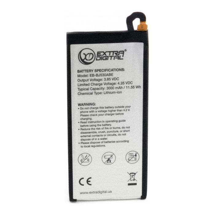 Акумуляторна батарея Extradigital Samsung Galaxy J5 2017 (EB-BJ530ABE) 3000 mAh (BMS6422)