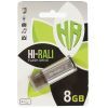 USB флеш накопичувач Hi-Rali 8GB Stark Series Silver USB 2.0 (HI-8GBSTSL)