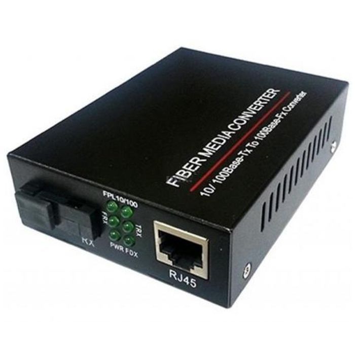 Медиаконвертер 10/100Base-TX to 100Base-F 1550нм, SM, SC/PC, 20 км FoxGate (EC-B-0,1-1SM-1550nm-20-LFP)