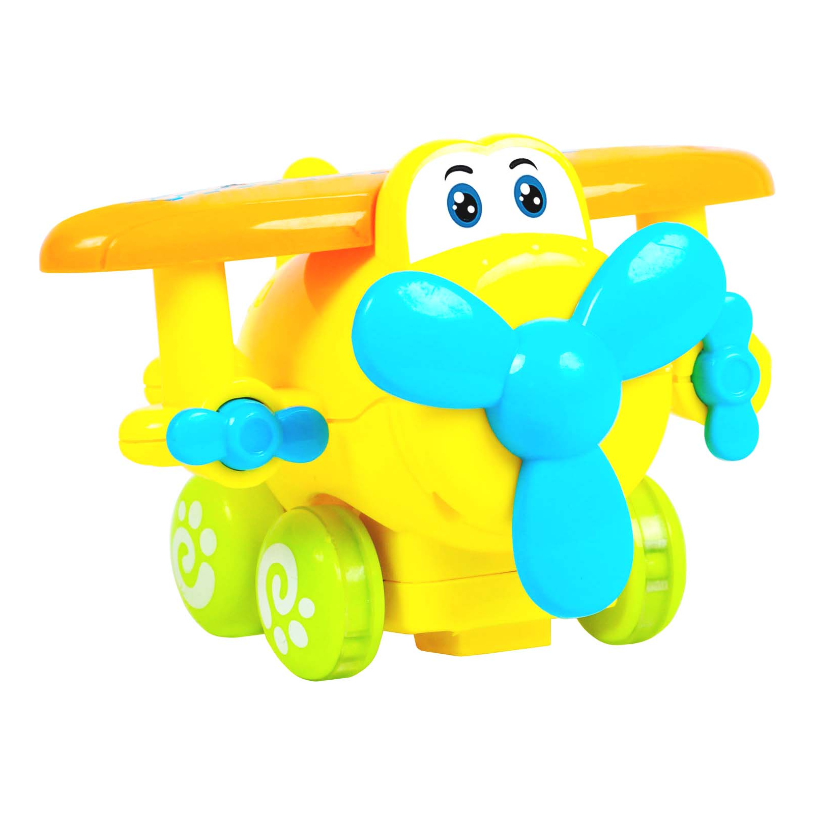 Развивающая игрушка BeBeLino Инерционный самолетик (желтый) (58153-4)