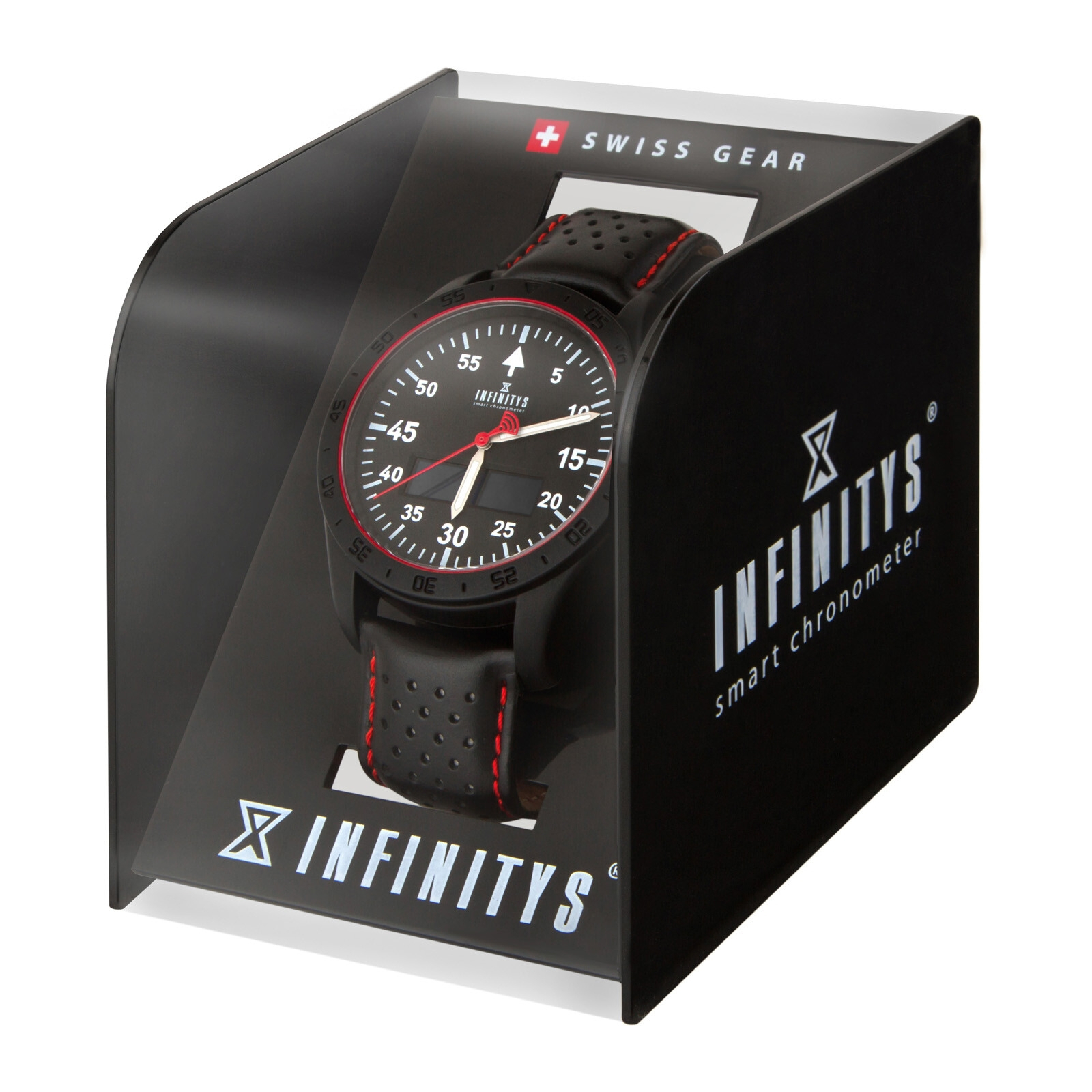 Смарт-часы Atrix INFINITYS X20 45mm Swiss Sport Chrono Black-leather Смарт-ча (swwpaii2sscbl) изображение 4