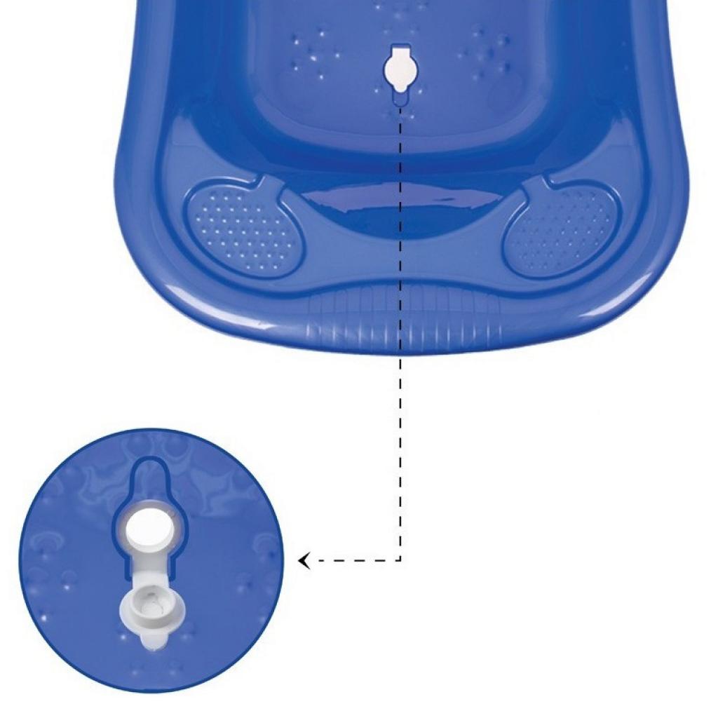Ванночка Sevi Bebe зі зливом Перламутрова Блакитна (8692241008215) зображення 3