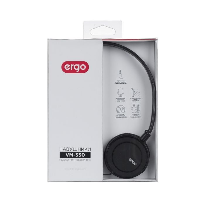Навушники Ergo VM-330 Black зображення 5
