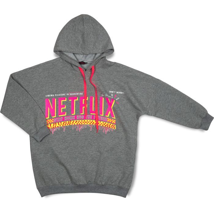Кофта дитяча Monili "NETFLIX" (1020-146G-gray)