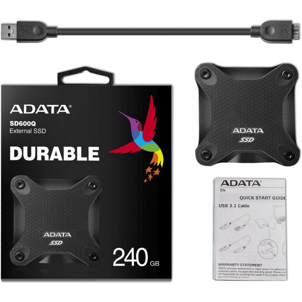 Накопитель SSD USB 3.2 480GB ADATA (ASD600Q-480GU31-CBL) изображение 5