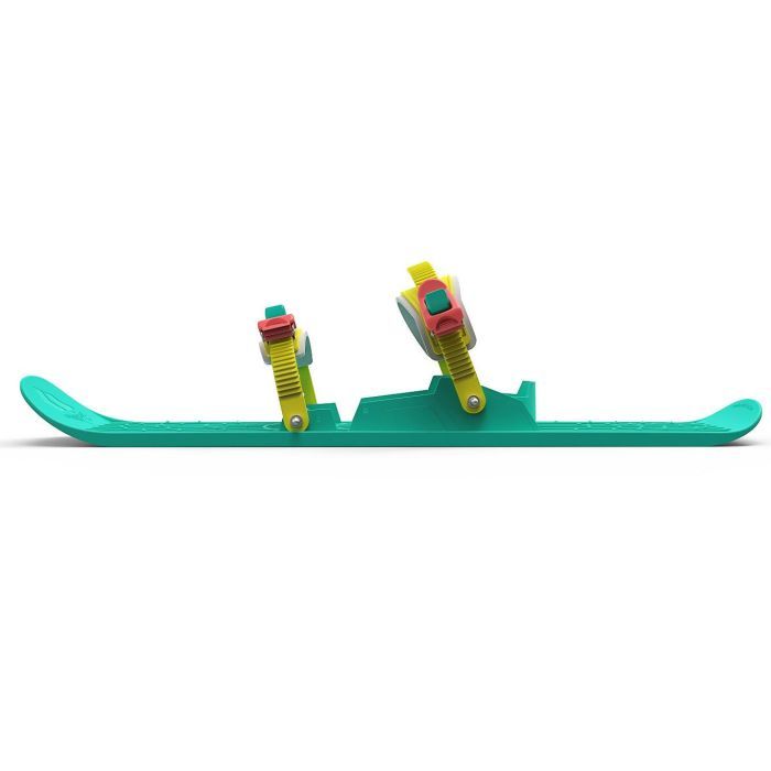 Санки Plastkon OneFoot Miniski Монолыжа черная с зеленым (49652) изображение 2