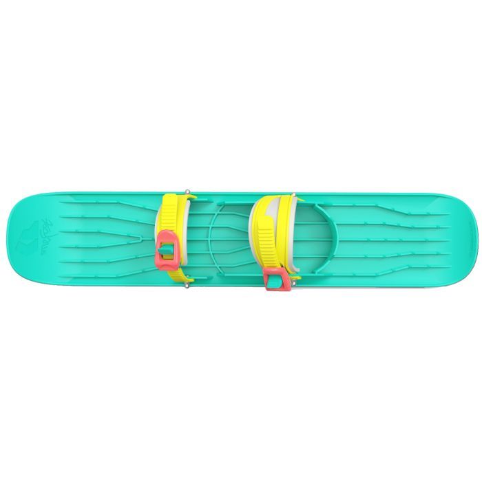 Санки Plastkon OneFoot Miniski Монолыжа черная с зеленым (49652) изображение 3