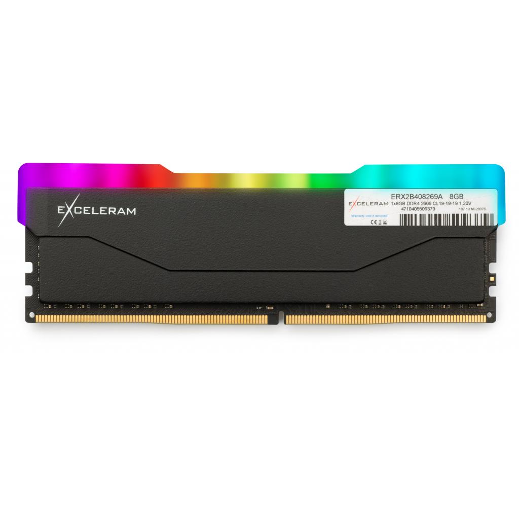Модуль памяти для компьютера DDR4 8GB 2666 MHz RGB X2 Series Black eXceleram (ERX2B408269A)