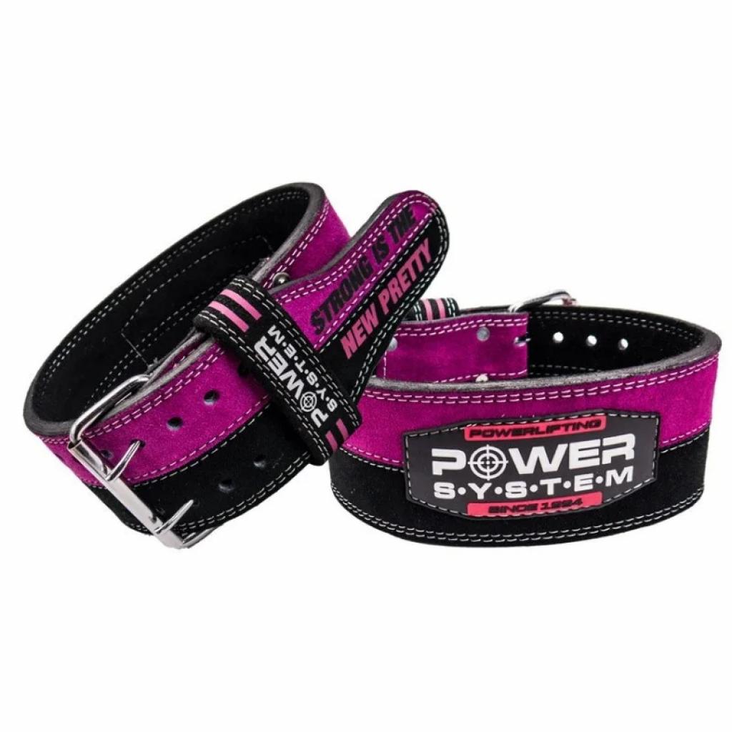 Атлетичний пояс Power System Strong Femme Black/Pink M (PS_3850_M_Bl/Pink) зображення 5
