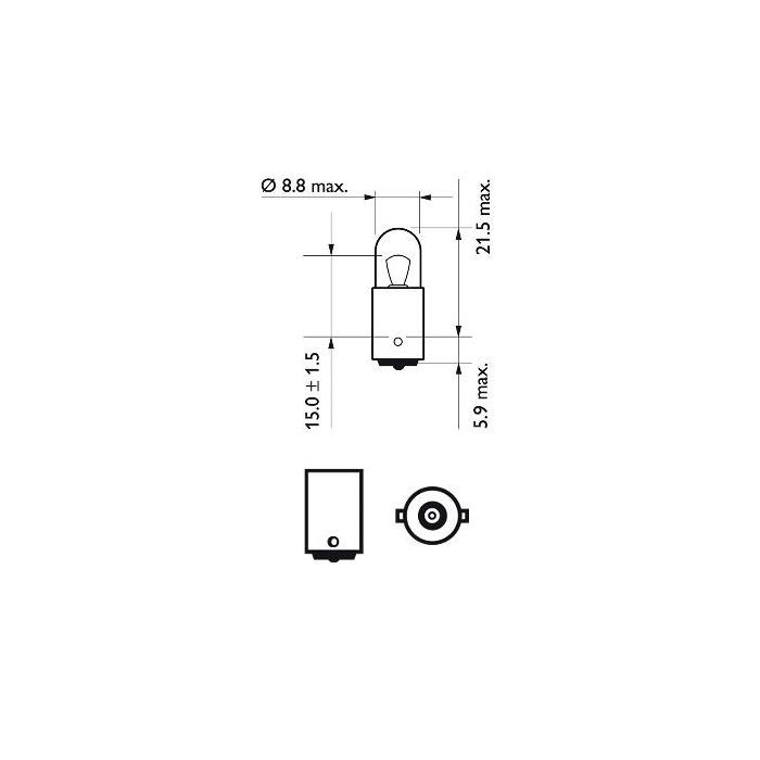 Автолампа Philips 4W (12929 CP) изображение 3