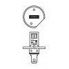 Автолампа Bosch галогенова 55W (1 987 302 011) изображение 6