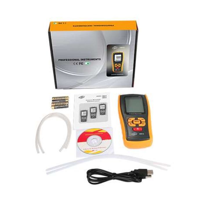Манометр Benetech мікро, диференційного тиску USB (GM510) зображення 5