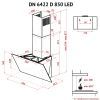 Витяжка кухонна Perfelli DN 6422 D 850 BL LED зображення 12