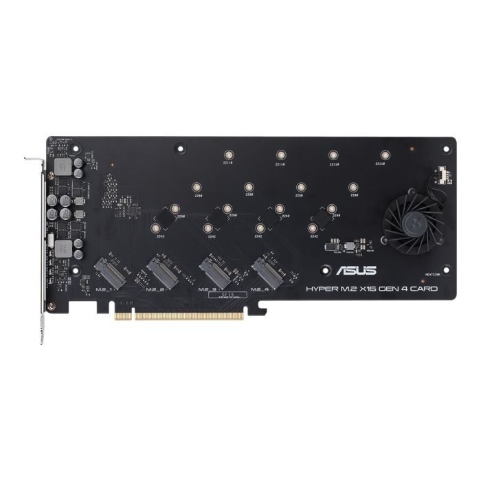 Адаптер ASUS Hyper M.2 X16 PCIe 3.0 X4 Expansion Card GEN 4 (90MC08A0-M0EAY0) изображение 2