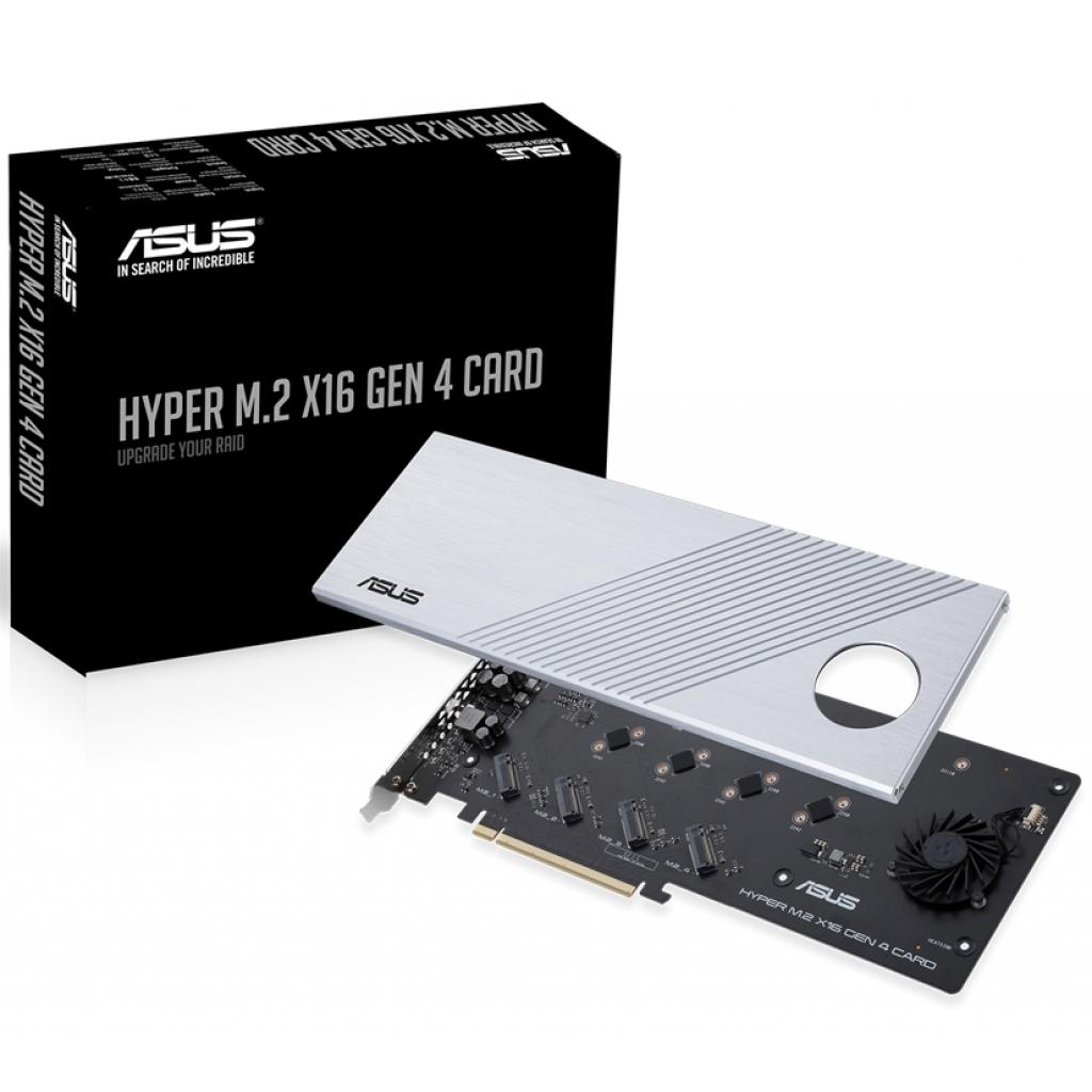 Адаптер ASUS Hyper M.2 X16 PCIe 3.0 X4 Expansion Card GEN 4 (90MC08A0-M0EAY0) изображение 5