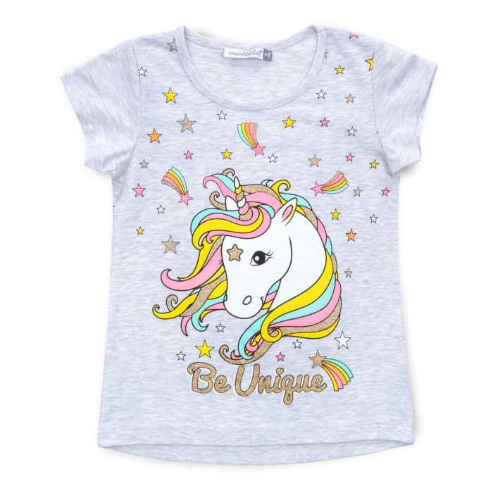 Піжама дитяча Matilda з єдинорогом (12269-2-98G-gray) зображення 2