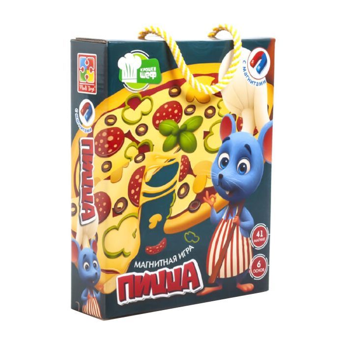 Развивающая игрушка Vladi Toys Магнитная кулинарная игра Пицца, рус (VT3004-08)