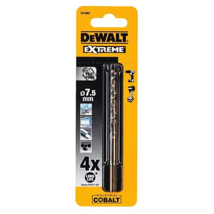 Свердло DeWALT EXTREME INDUSTRIAL COBALT HSS-CO, 10 х 133 х 84 мм (DT4914) зображення 3