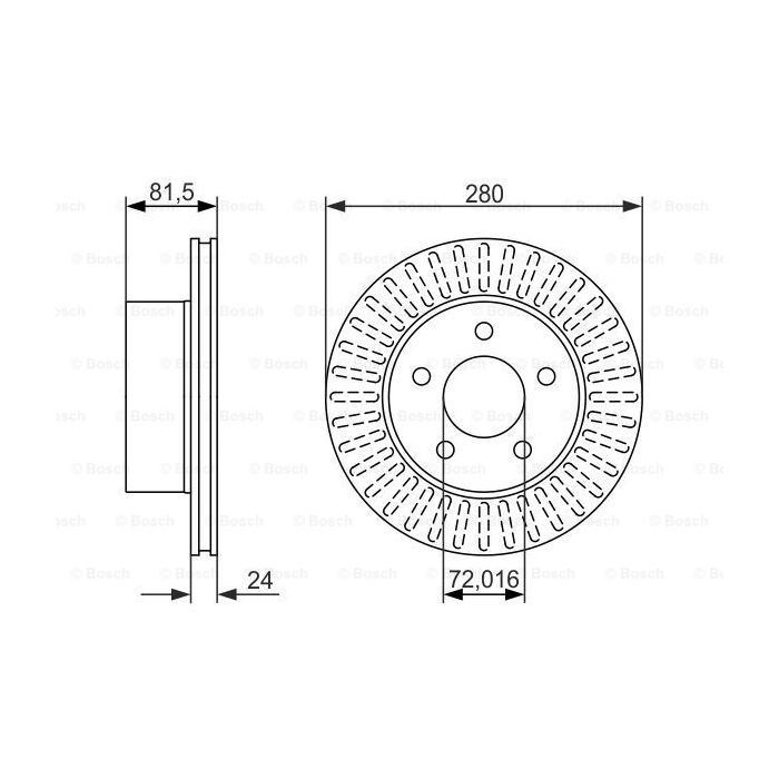 Гальмівний диск Bosch 0 986 479 386 зображення 5