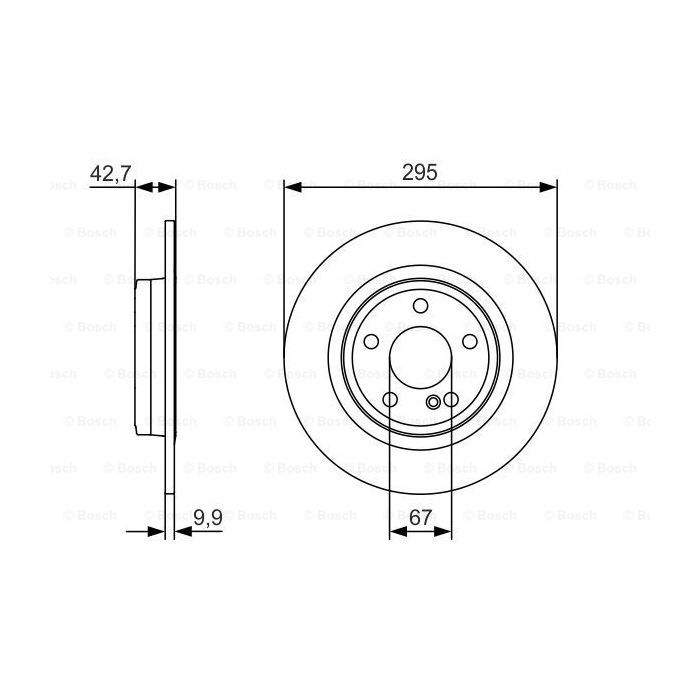 Гальмівний диск Bosch 0 986 479 A04 зображення 5