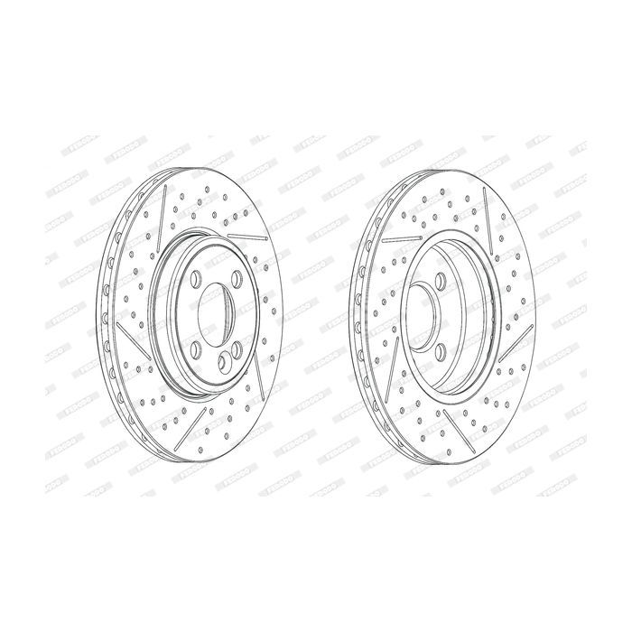 Тормозной диск FERODO DDF2126C
