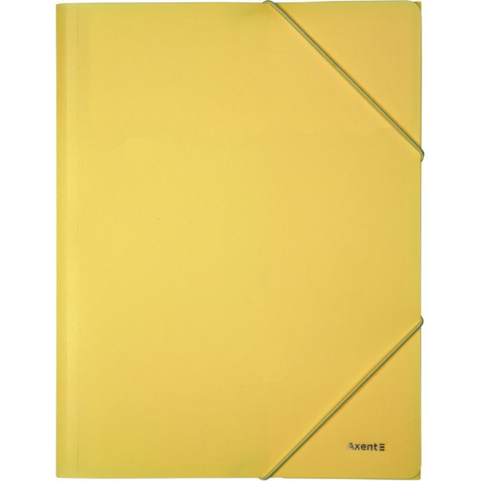 Папка на резинках Axent A4 430 мкм Pastelini yellow (1504-26-A)