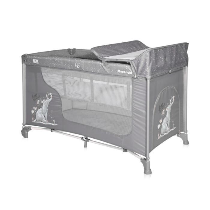 Детский манеж Bertoni/Lorelli MOONLIGHT 2L+ grey fun