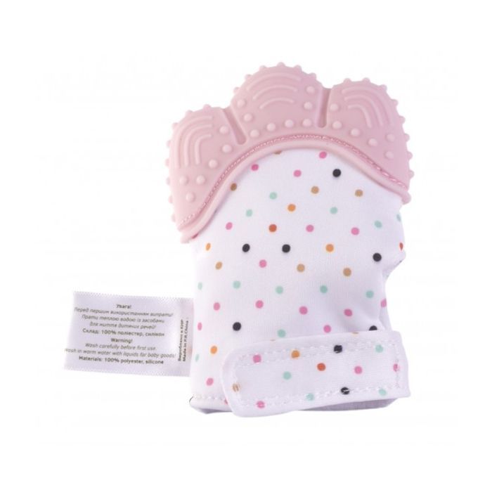 Прорезыватель Baby Team перчатка (4090_розовый) изображение 2