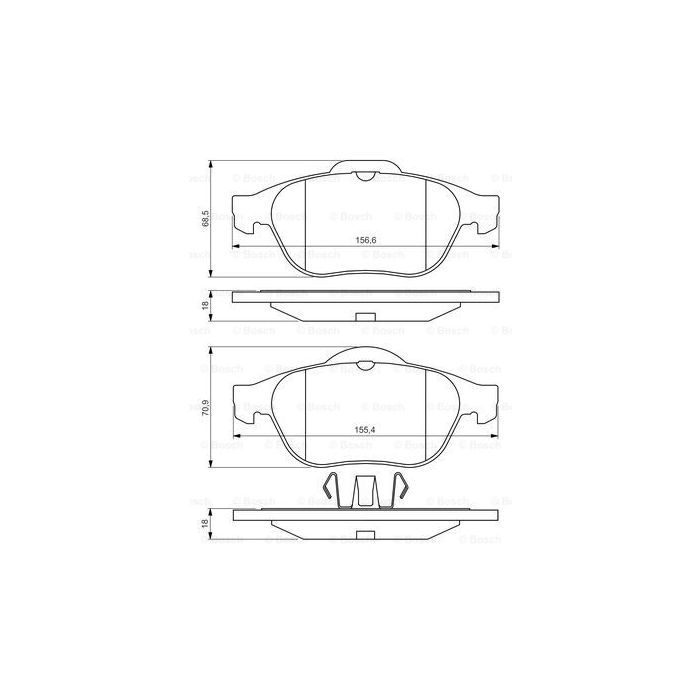 Гальмівні колодки Bosch 0 986 424 616 зображення 7
