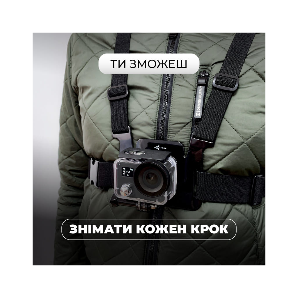 Екшн-камера AirOn ProCam 8 Black Blogger Kit 30 in 1 (69477915500063) зображення 2