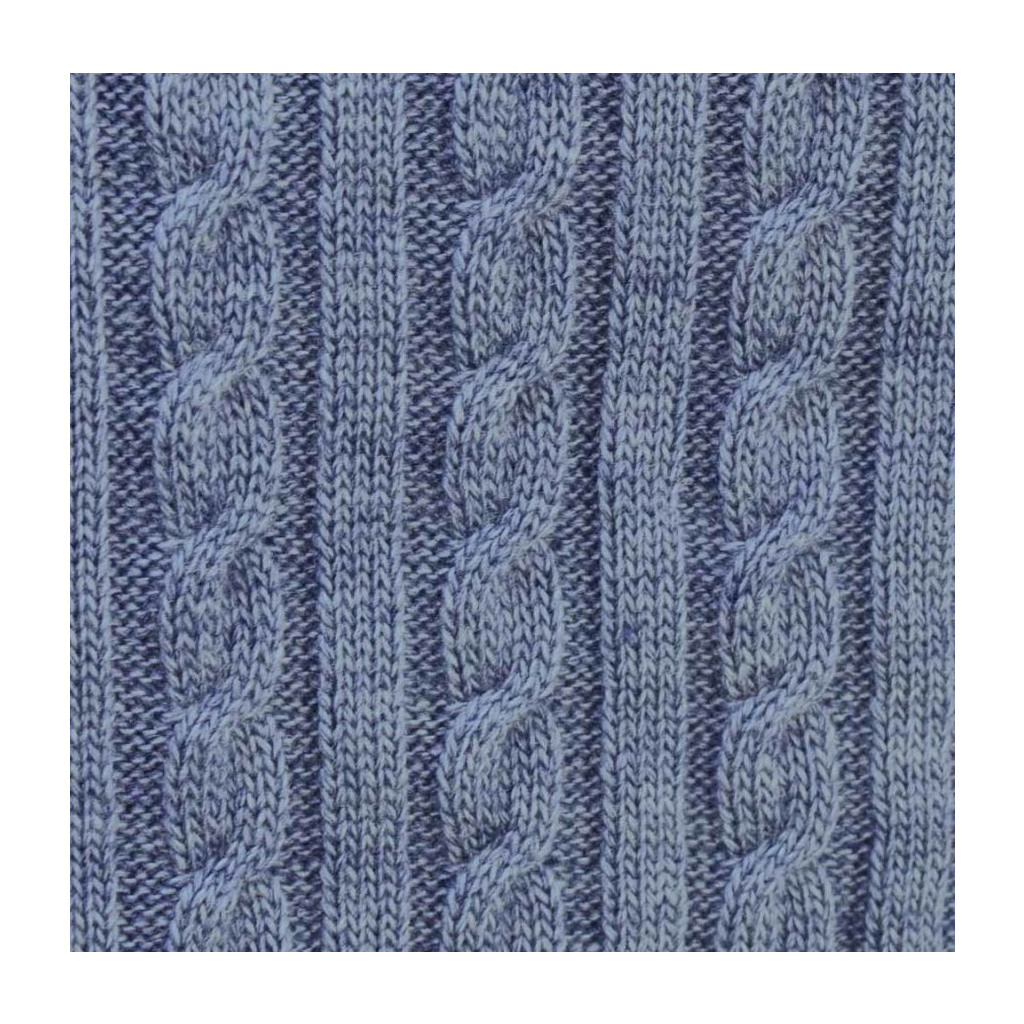 Плед Прованс Soft косы Синий меланж 90x130 см (11681) изображение 3