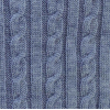 Плед Прованс Soft косы Синий меланж 140x180 см (11682) изображение 3