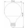 Лампочка Videx G95e 15W E27 4100K (VL-G95e-15274) зображення 3