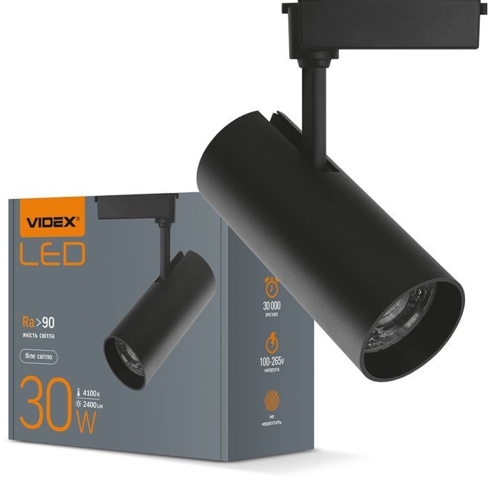 Світильник Videx LED 30W 4100K чорний (VL-TR04-304B) зображення 5