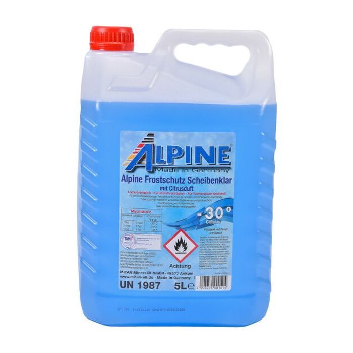 Омивач автомобільний Alpine Frostschutz Scheibenklar (-30C) 5л (1245-5)
