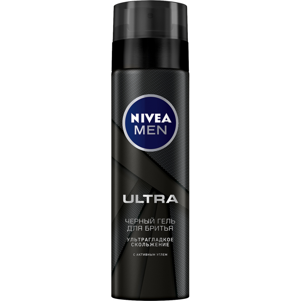 Гель для гоління Nivea Men Ultra з активованим вугіллям 200 мл (4005900495280)