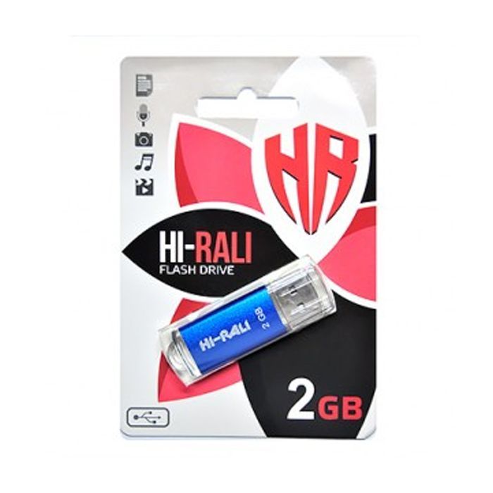 USB флеш накопитель Hi-Rali 2GB Rocket Series Blue USB 2.0 (HI-2GBRKTBL) изображение 2