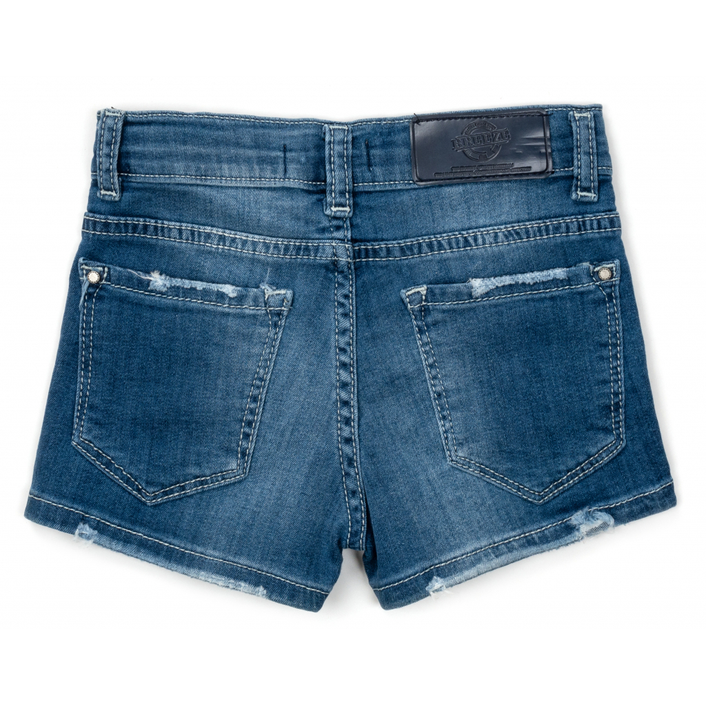 Шорты Breeze джинсовые с жемчужинками (20164-140G-blue) изображение 2