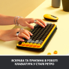 Клавіатура Logitech POP Keys Wireless Mechanical Keyboard Blast Yellow (920-010716) зображення 4