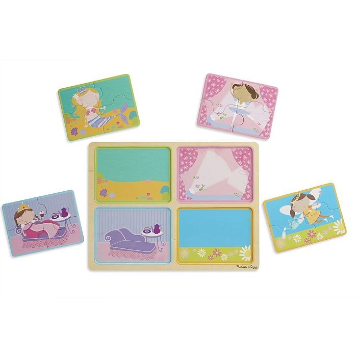 Пазл Melissa&Doug деревянные в футляре "Маленькие принцессы" (MD31365) изображение 3