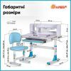 Парта зі стільцем Evo-kids Blue (BD-22 BL) зображення 12