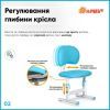 Парта зі стільцем Evo-kids Blue (BD-22 BL) зображення 3
