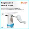 Парта зі стільцем Evo-kids Blue (BD-22 BL) зображення 7