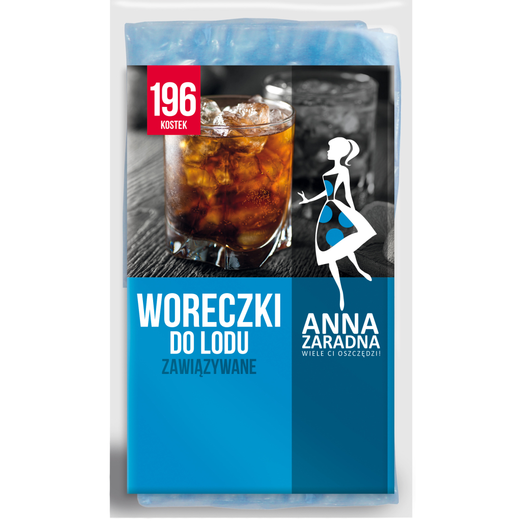 Пакетики для льда Anna Zaradna с завязками 196 шариков (5903936010394)