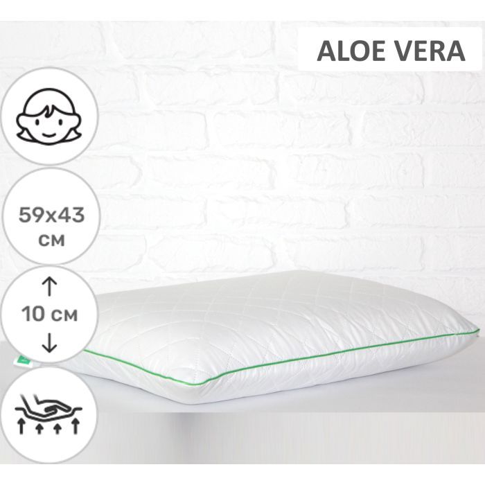 Подушка MirSon ортопедическая №6082 Steep Line Aloe Vera WoMen 59х43х10 (2200003262360) изображение 2