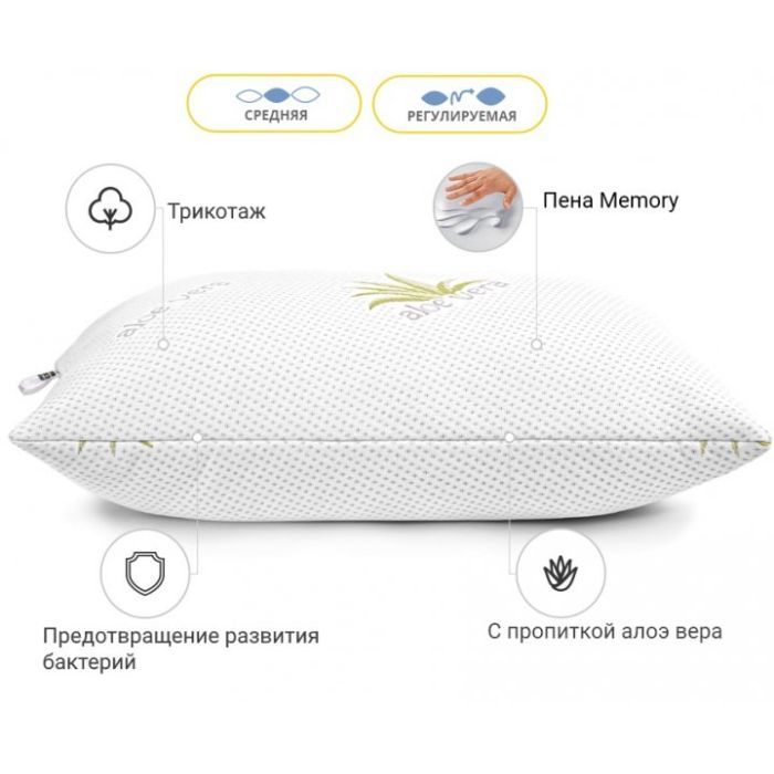 Подушка MirSon Memory №740 Dorotea Memory средняя 50х70 см (2200001489462) изображение 2