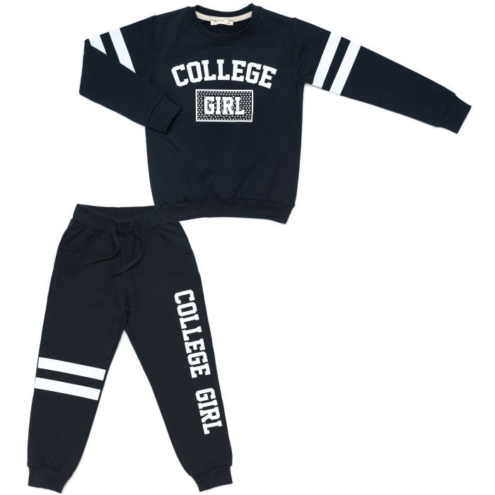 Спортивний костюм дитячий Breeze COLLEGE GIRL (13766-116G-blue)